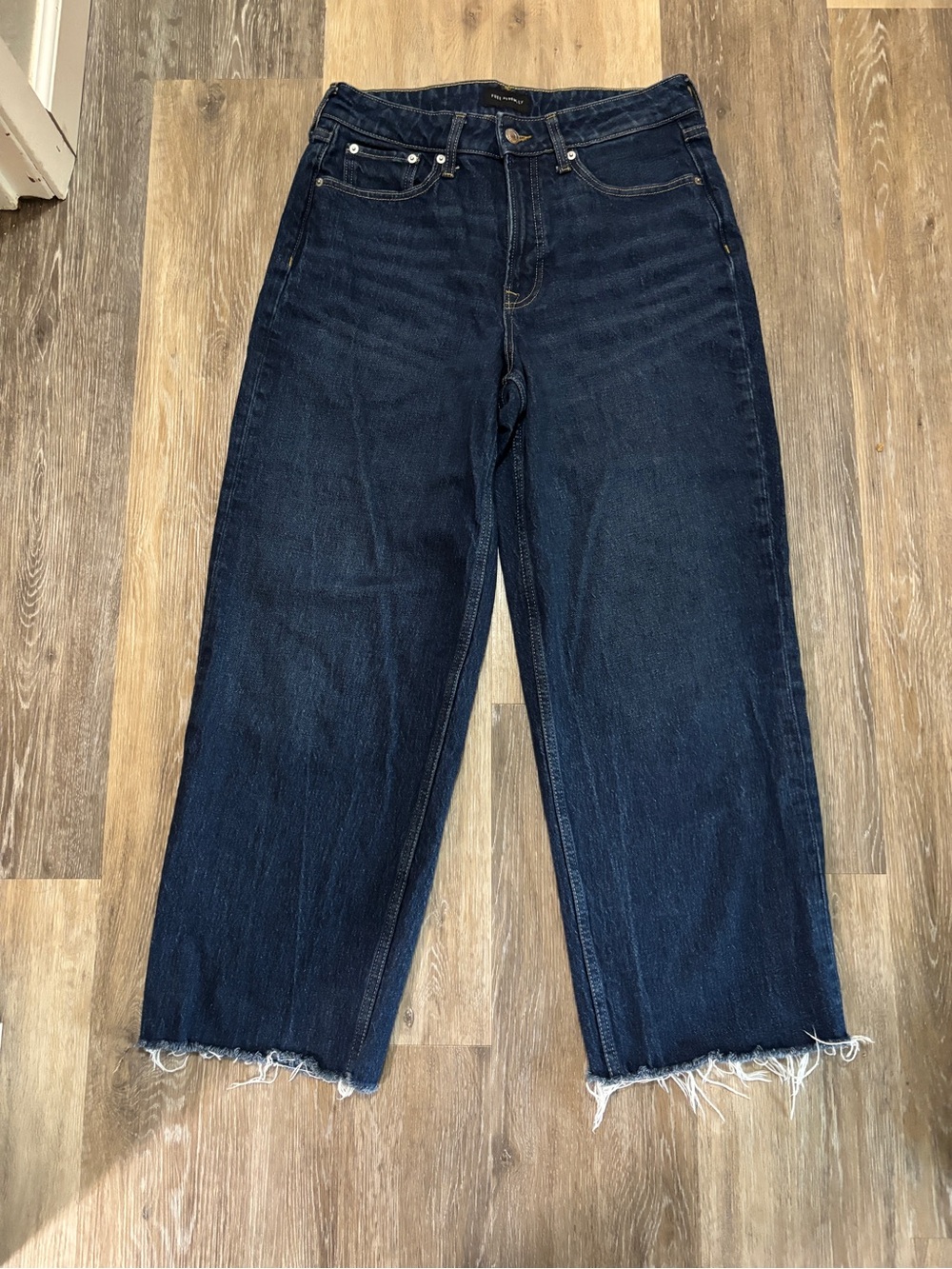Free Assembly Women's Straight-Leg Jeans in Dark Indigo - Classic High-Rise